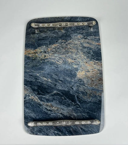 Sea Blue Marble Style Tray